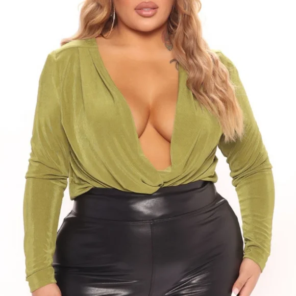 Slinky silky bodysuit (1X) - Picture 7 of 7